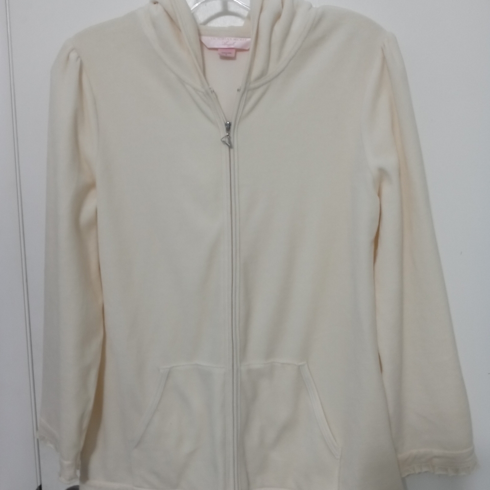 Victoria's Secret Angels Full Zip Hooded Jacket with Ruffle Trim